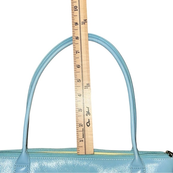 Hobo International purse Lt blue with yellow lining new - Picture 8 of 11